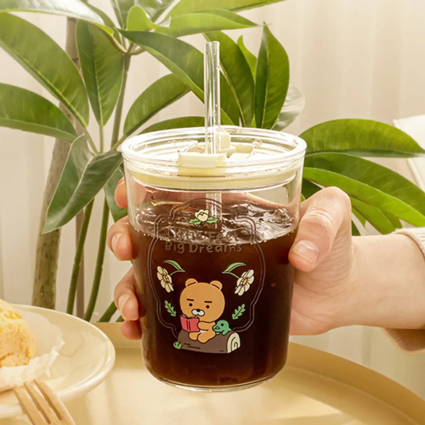 [KAKAO FRIENDS] Glass Tumbler Ryan & Apeach