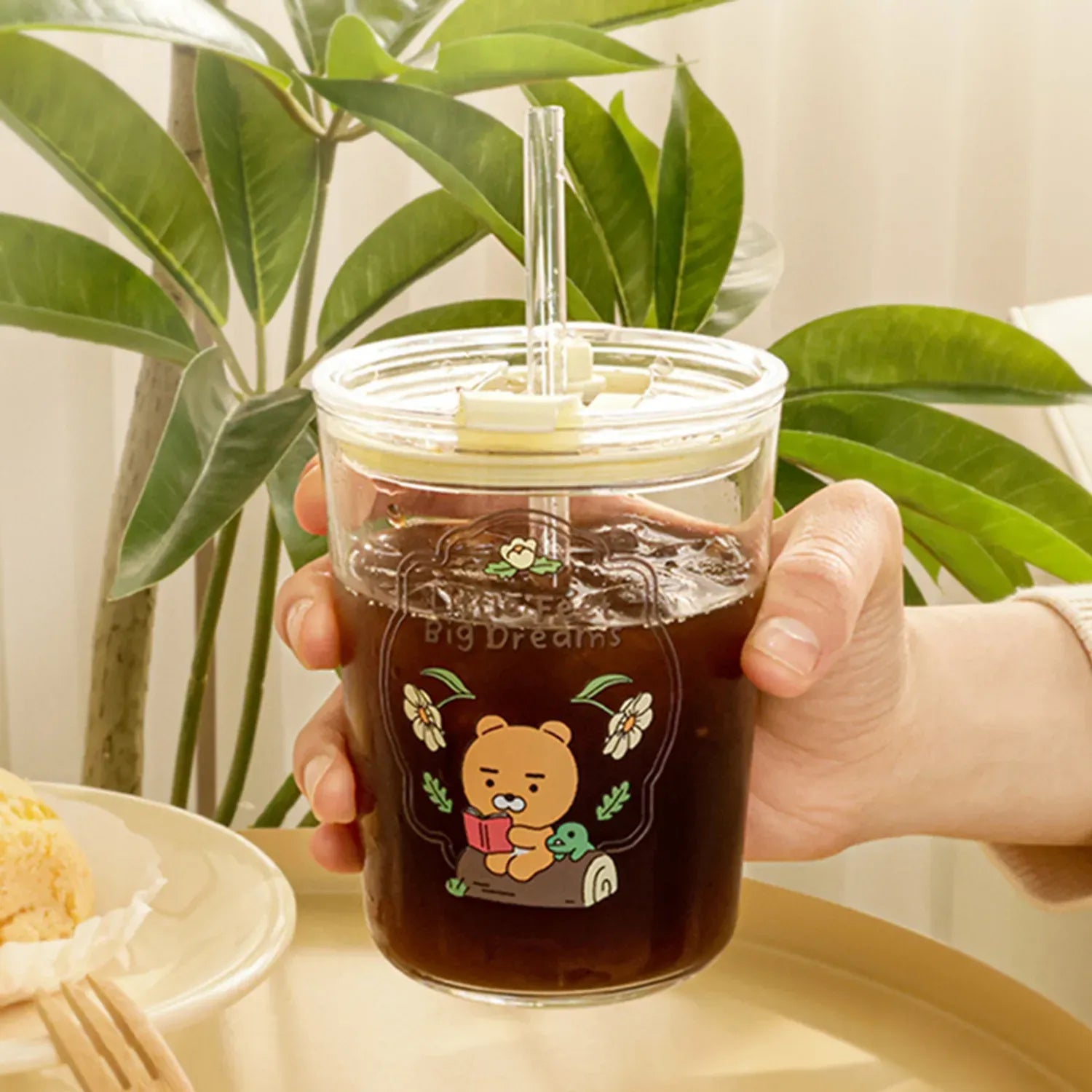 [KAKAO FRIENDS] Glass Tumbler Ryan & Apeach