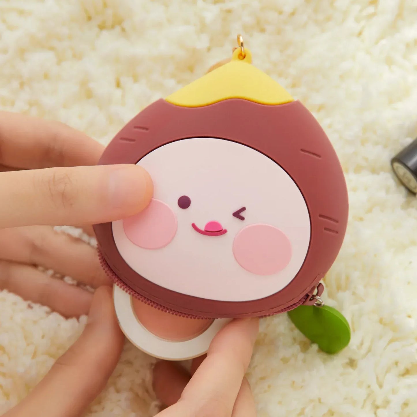[KAKAO FRIENDS] Sweet Potato Apeach Silicone Coin Purse