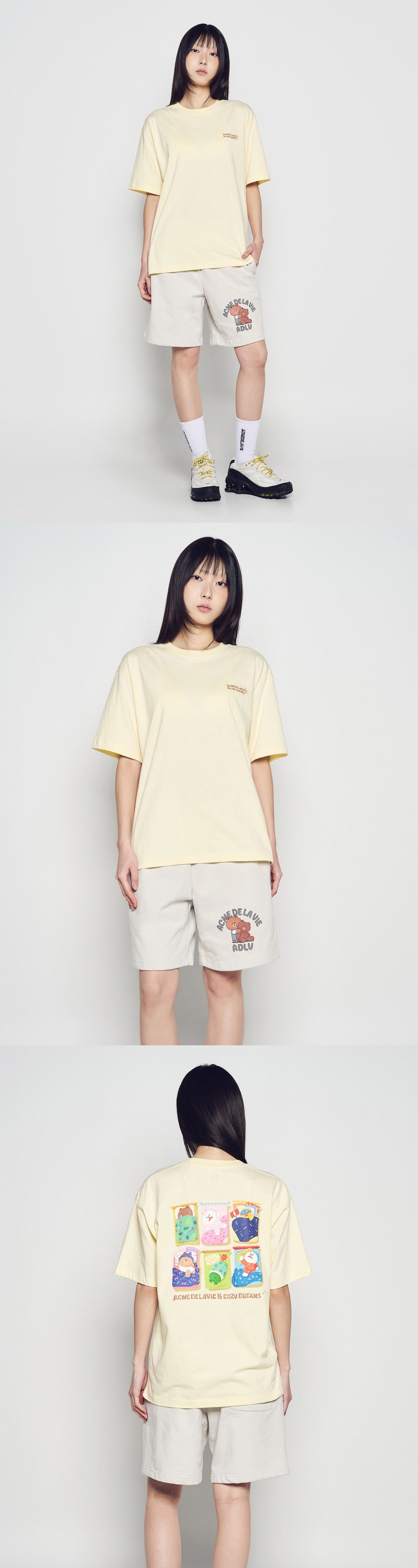 [LINE FRIEND]SLEEPING LINE FRIENDS SHORT SLEEVE T-SHIRT