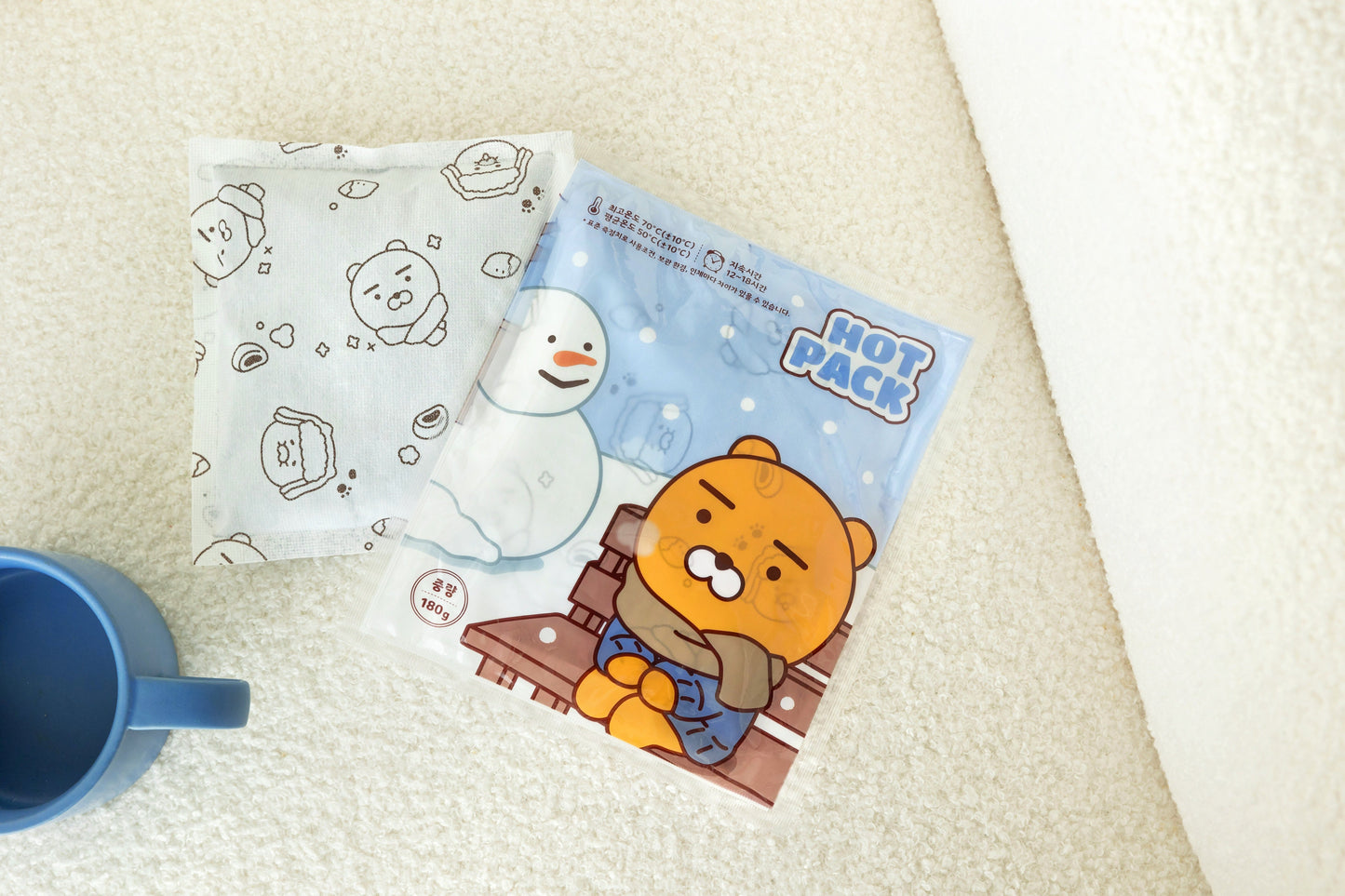 [KAKAO FRIENDS] Warm Hot Pack Holder Reusable Pouch Type