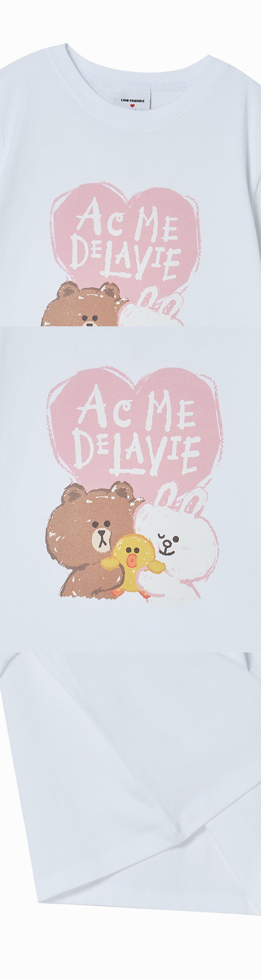 [LINE FRIEND]KIDS HEART LINE FRIENDS SHORT SLEEVE T-SHIRT