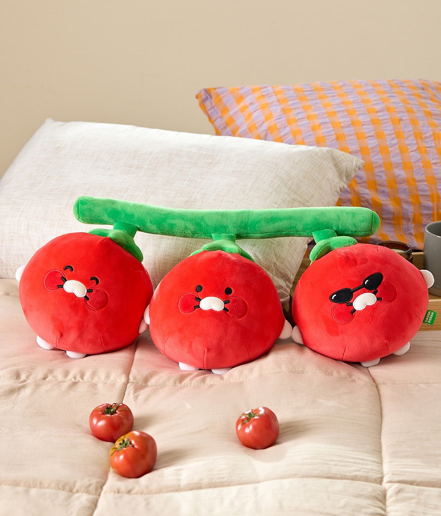 [KAKAO FRIENDS] Chunsik Tomato Cluster Plush Cushion Chundorak Series