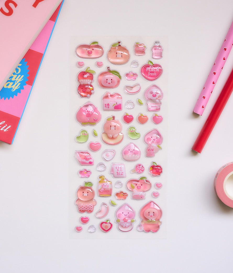 [KAKAO FRIENDS] Peach Deco Sticker Sheet Apeach