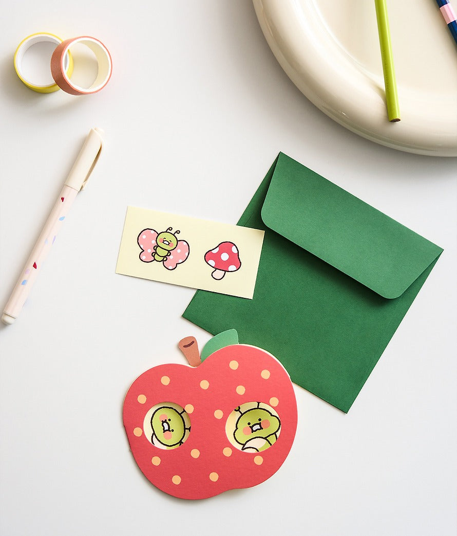 [KAKAO FRIENDS]Choonsik Spring Friends Apple Mini Card Set