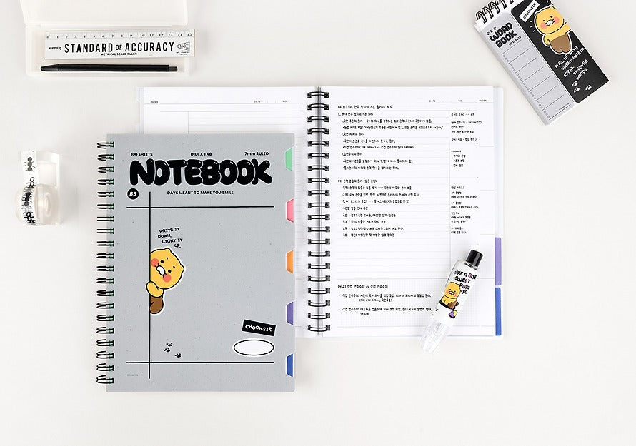 [KAKAO FRIENDS]Choonsik / Ryan Monotone PP Cover System Spiral Notebook