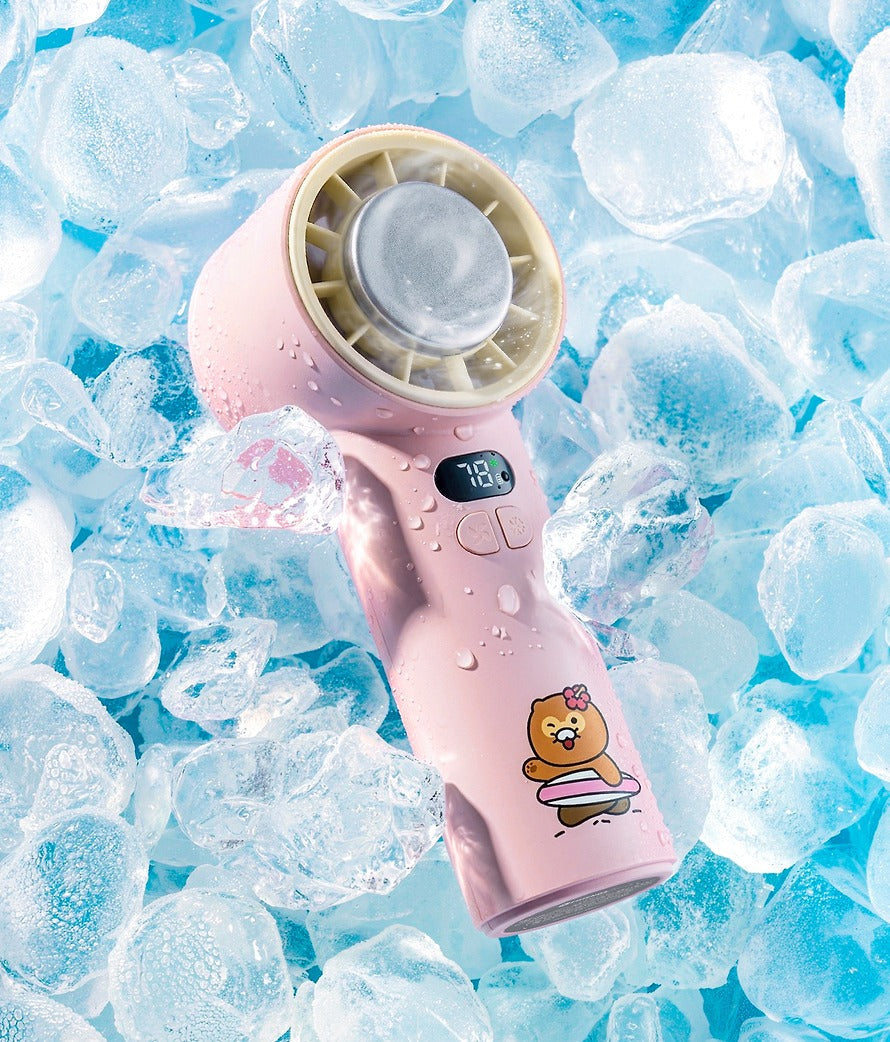[KAKAO FRIENDS] Chunshik Pink Light Summer Cooling Handheld Fan