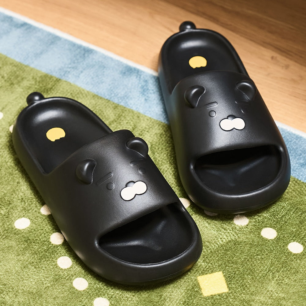 [KAKAO FRIENDS]Black Choonsik Slide Slippers