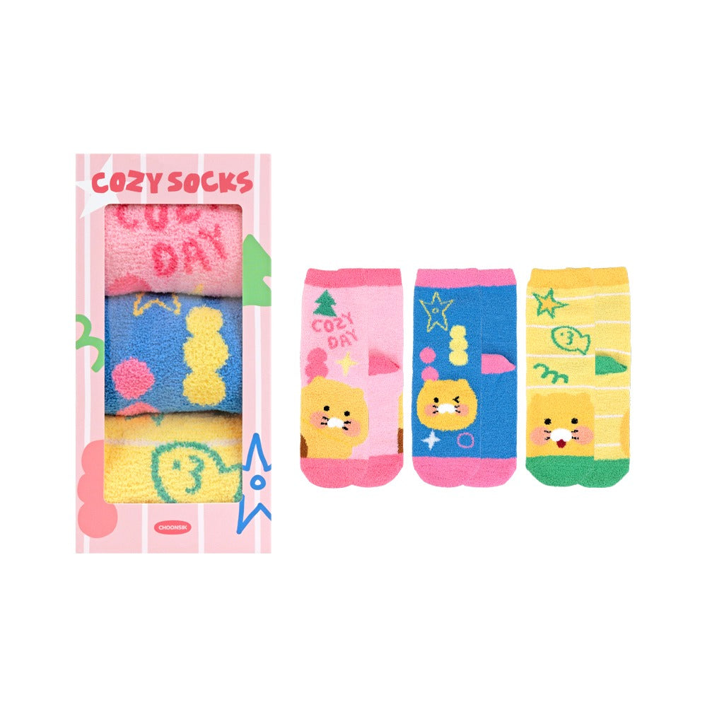 [KAKAO FRIENDS] Cozy Winter Socks Set (3 Pairs)