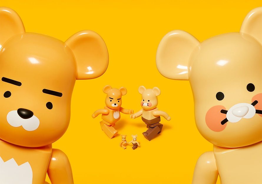 [KAKAO FRIENDS]BE@RBRICK 400% CHUNSIK/RYAN