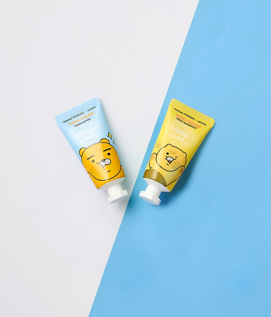 [KAKAO FRIENDS]Hand Cream Fresh Grapefruit and Clean Cotton Moisturizing Care