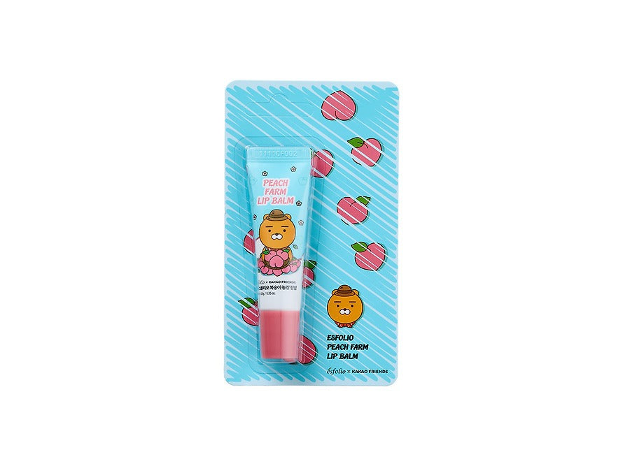 [KAKAO FRIENDS]Farm Lip Balm Peach Strawberry Tangerine Lip Care