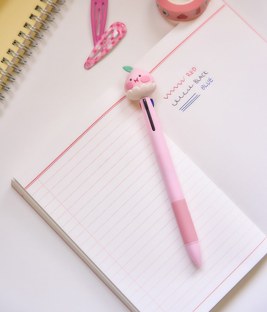 [KAKAO FRIENDS] Peach 3 Color Ballpoint Pen Apeach