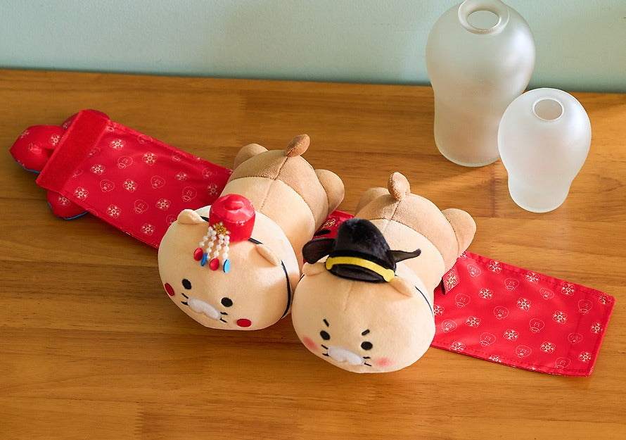 [KAKAO FRIENDS]Choonsik Traditional Wedding Plush Doll Set Korean Wedding Costume Plush