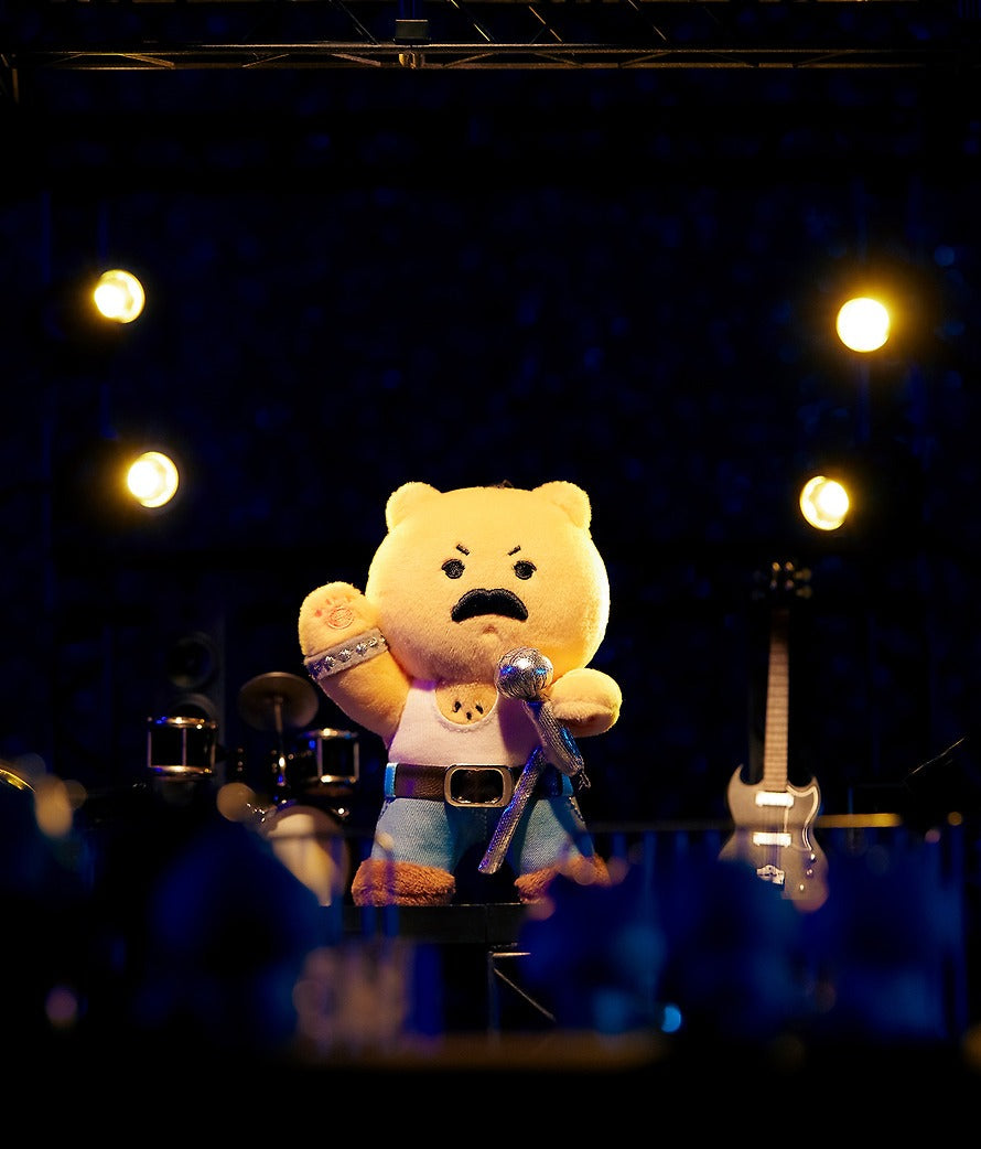 [KAKAO FRIENDS] QUEEN x Kakao Friends Freddie Mercury Figure Keyring Chunshik