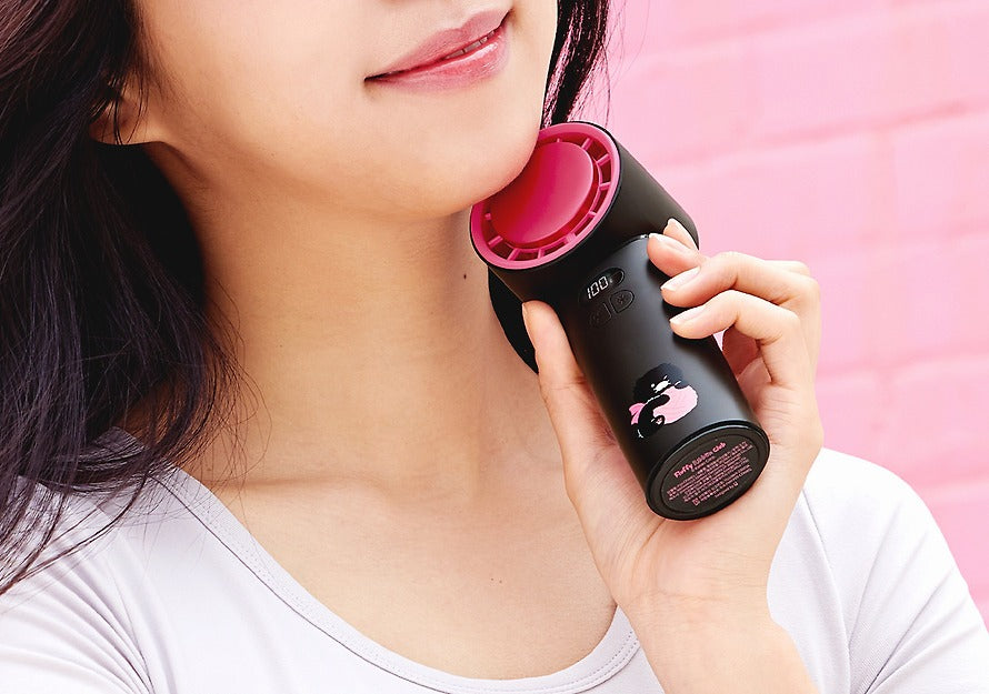 [KAKAO FRIENDS] Black Cool Summer Handheld Fan