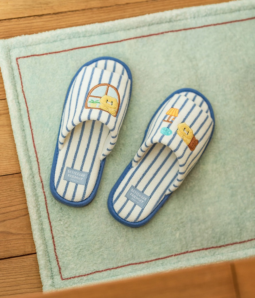 [KAKAO FRIENDS]FRIENDAY Terry Slippers Indoor Home Slippers Chunshik