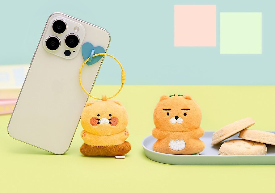 [KAKAO FRIENDS]Tiny Flat Plush Keyring Set Ryan and Chunshik