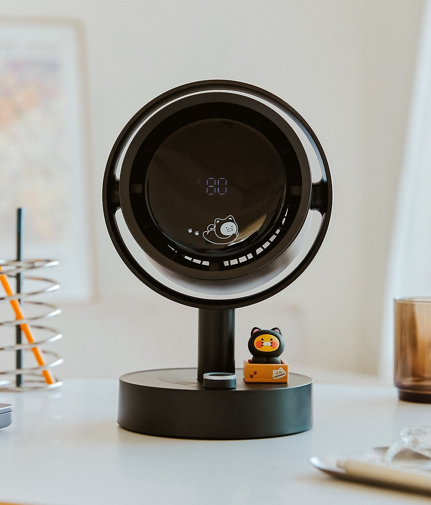[KAKAO FRIENDS]LED Desk Fan Digital Display Table Fan Chunshik