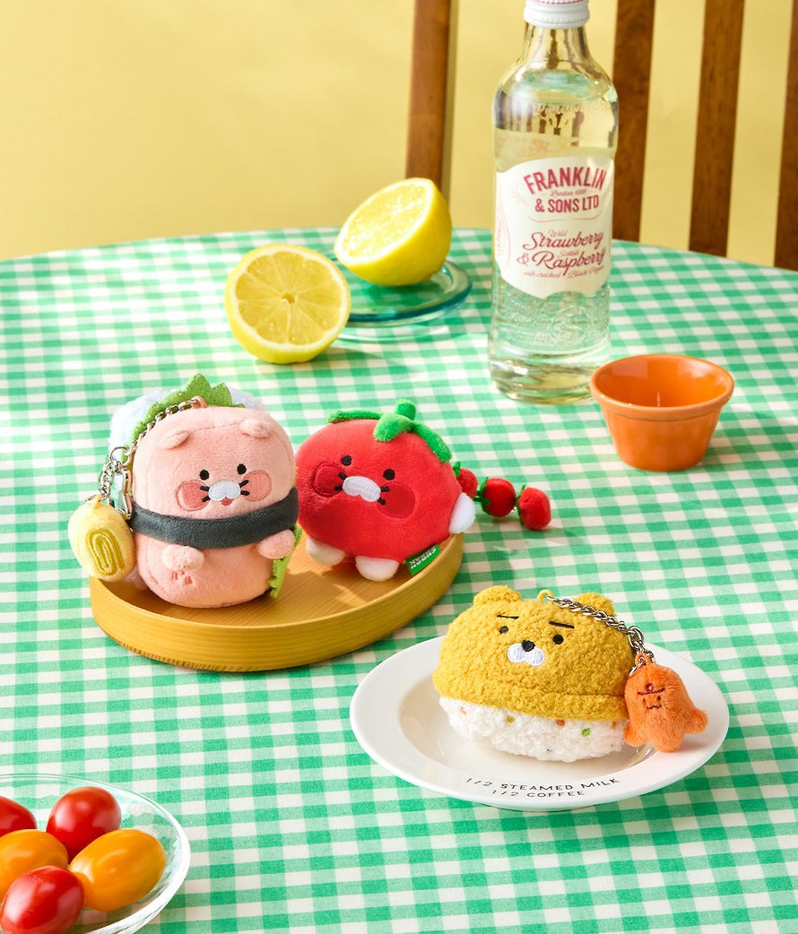 [KAKAO FRIENDS]  Frenz Steamed Rice Plush Keyring Chundorak Series