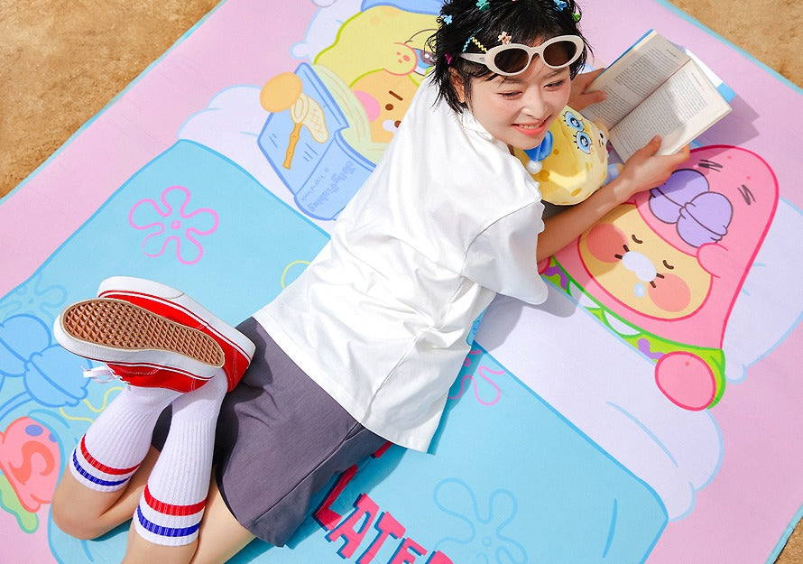 [KAKAO FRIENDS]x SpongeBob Picnic Mat Outdoor Leisure Blanket