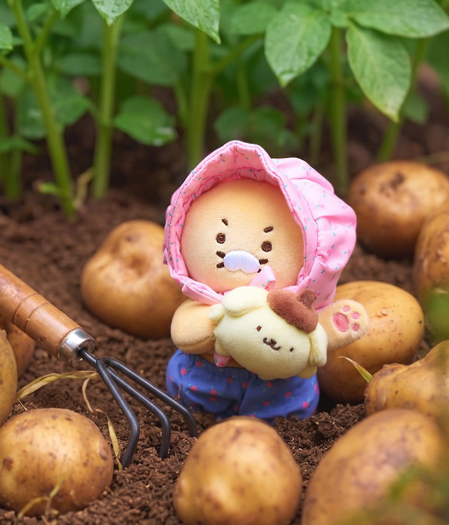 [KAKAO FRIENDS] Pompompurin x Kakao Friends Chunshik Plush Keyring