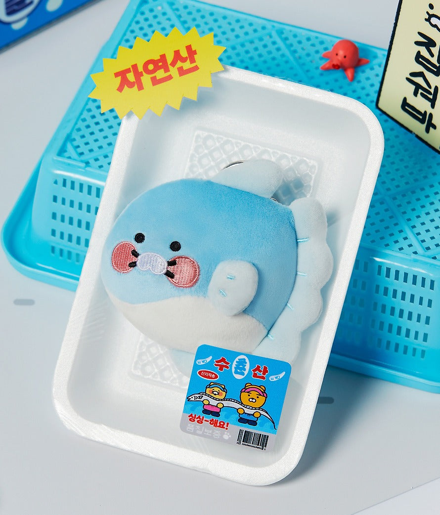 [KAKAO FRIENDS]Choonsik Seafood Plush Keychain Collection Cute Bag Charm 4 Types