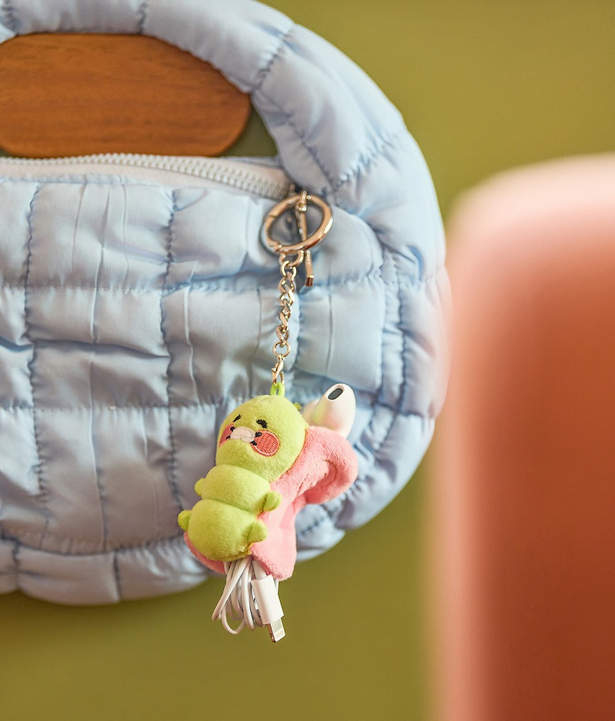[KAKAO FRIENDS]Character Plush Keyring Soft Doll Keychain Cute Animal Bag Charm Gift