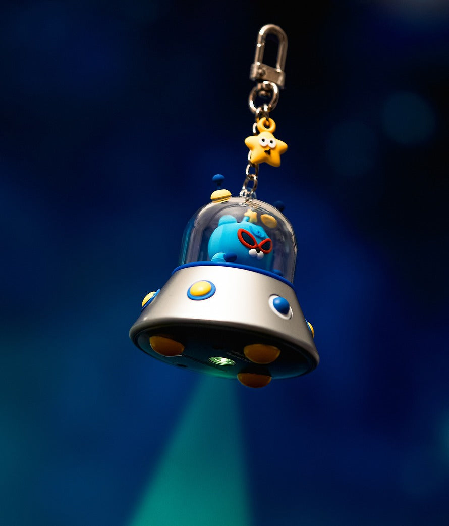 [KAKAO FRIENDS] Lucky Beam Alien UFO Light-Up Keyring