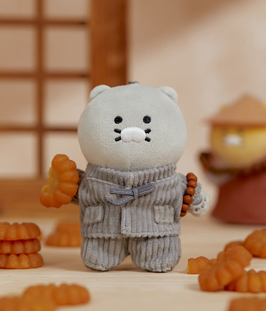 [KAKAO FRIENDS]Buddha Chun Monk Plush Keyring Gray Chunshik