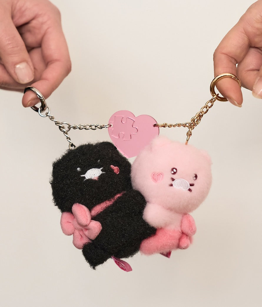 [KAKAO FRIENDS]Black Choon Magnet Keyring Doll Set Choonsik