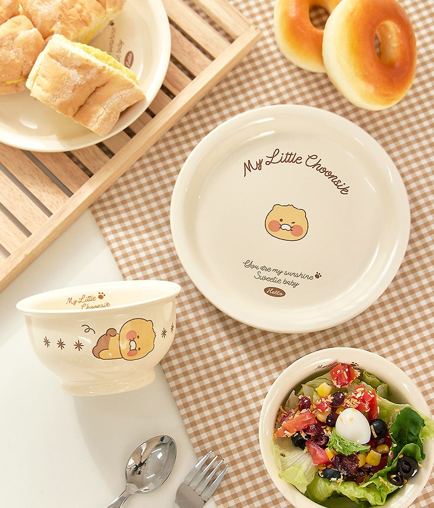 [KAKAO FRIENDS]Hello Little Chunsik Bowl and Plate Set