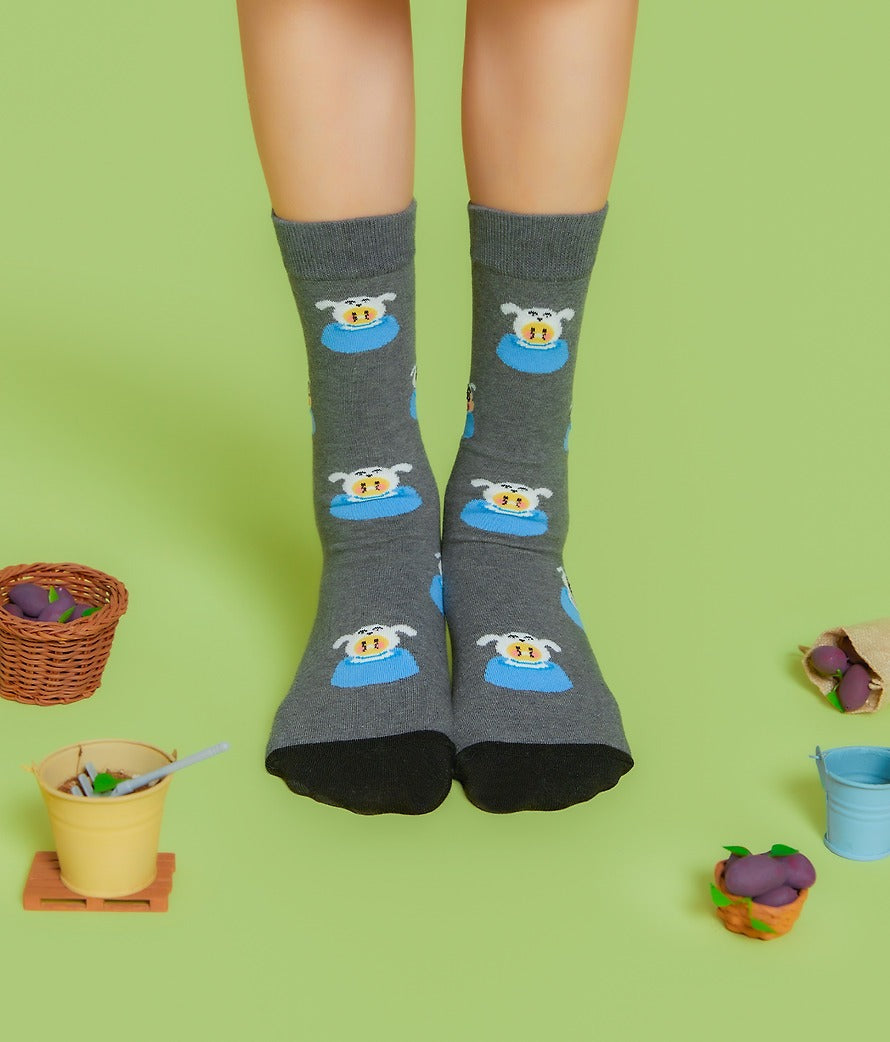 [KAKAO FRIENDS]Crayon Shin-chan x Kakao Friends Chunshik Character Socks