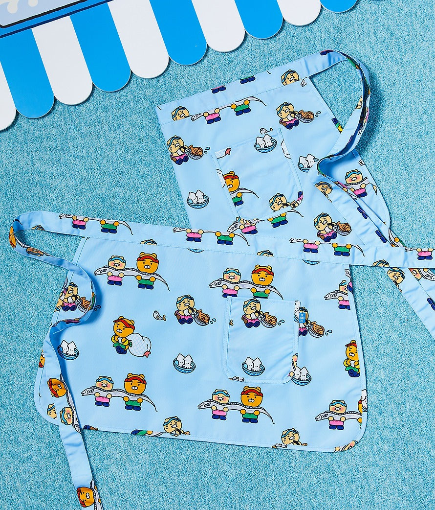 [KAKAO FRIENDS]Choonsik Seafood Market Kitchen Apron Character Cooking Apron