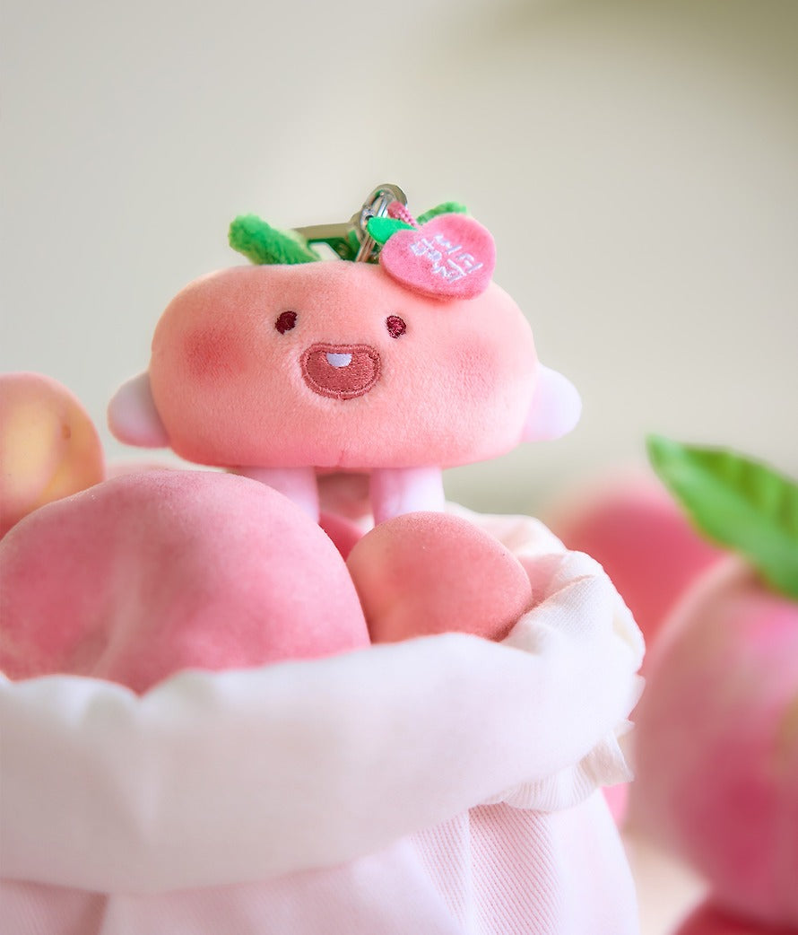 [KAKAO FRIENDS] Peach Plush Keyring Set Apeach and Chunshik