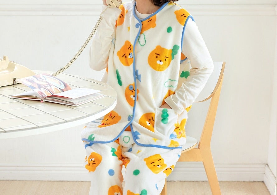 [KAKAO FRIENDS] Cozy Sleeveless Vest Chunsik/Ryan