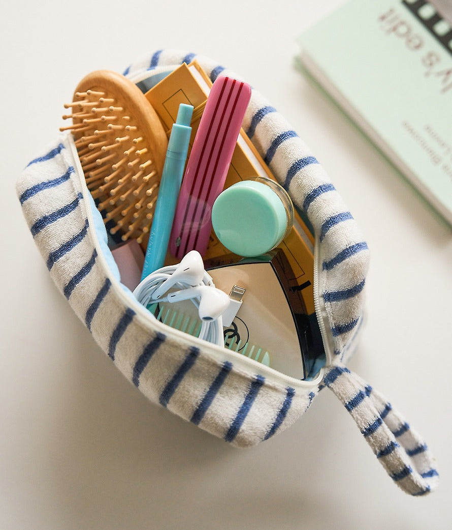 [KAKAO FRIENDS]FRIENDAY Terry Pouch Cosmetic Bag Blue Chunshik