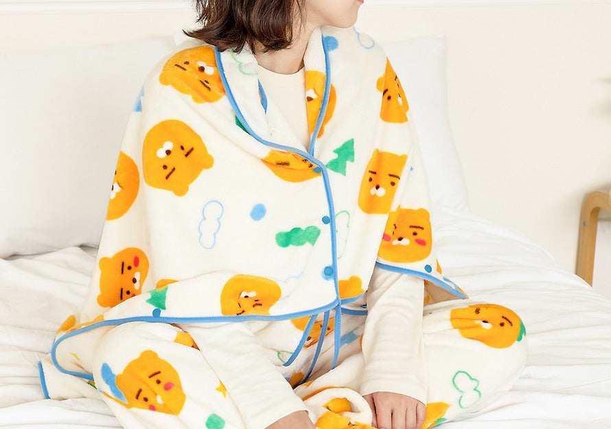 [KAKAO FRIENDS] Cozy Knee Blanket Chunsik/Ryan