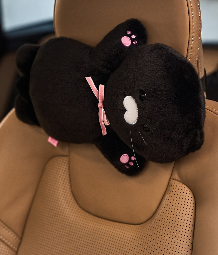 [KAKAO FRIENDS]Black Choonsik Adjustable Car Neck Pillow
