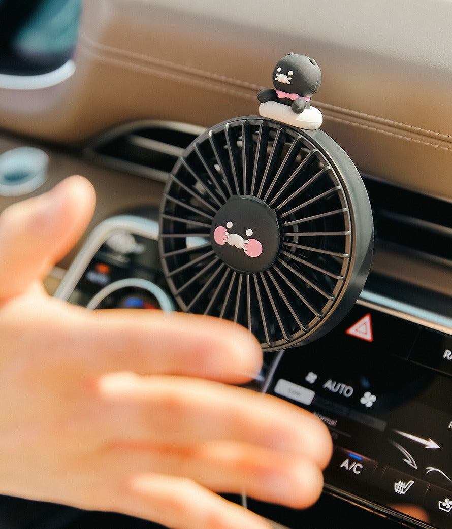 [KAKAO FRIENDS]Car Clip Fan Portable Air Vent Fan Chunshik