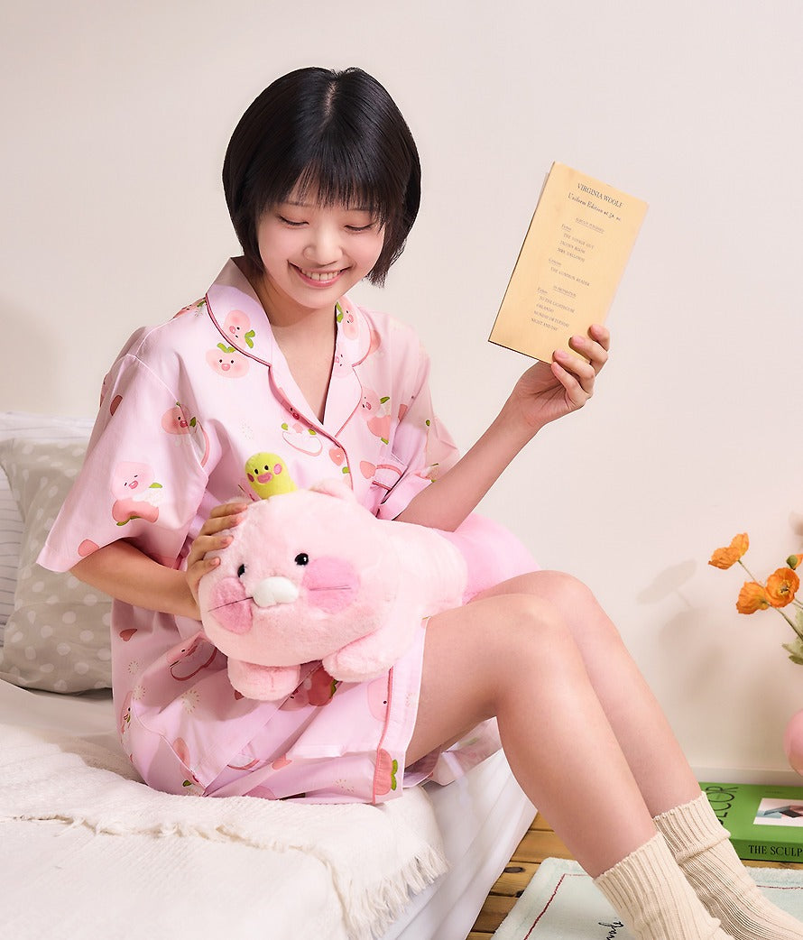 [KAKAO FRIENDS] Peach Long Body Pillow Plush Chunshik Cushion