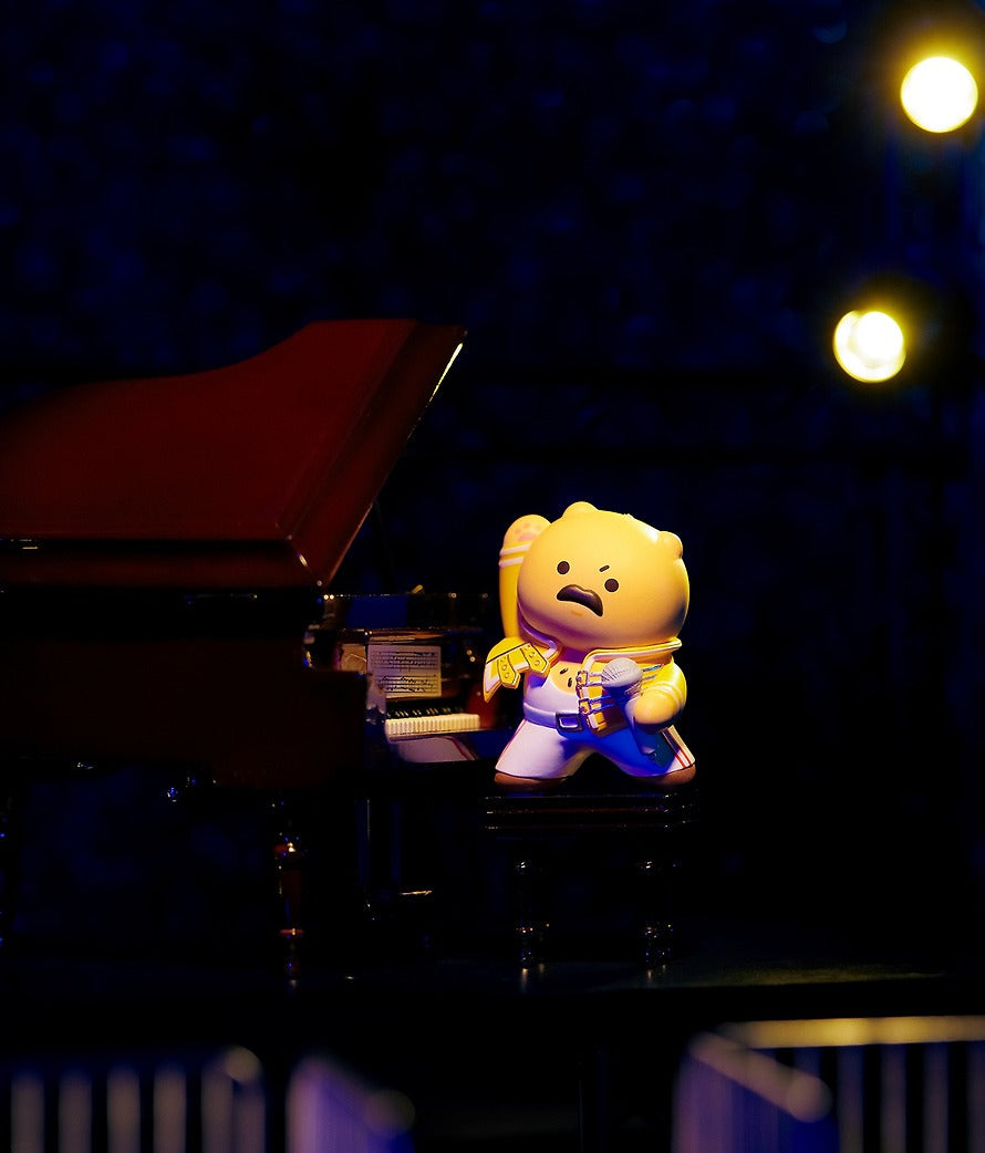 [KAKAO FRIENDS] QUEEN x Kakao Friends Freddie Mercury Plush Keyring Chunshik