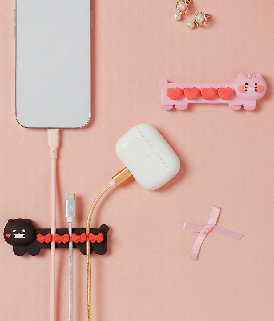 [KAKAO FRIENDS]Cable Organizer Set 2 Pack Cord Holder