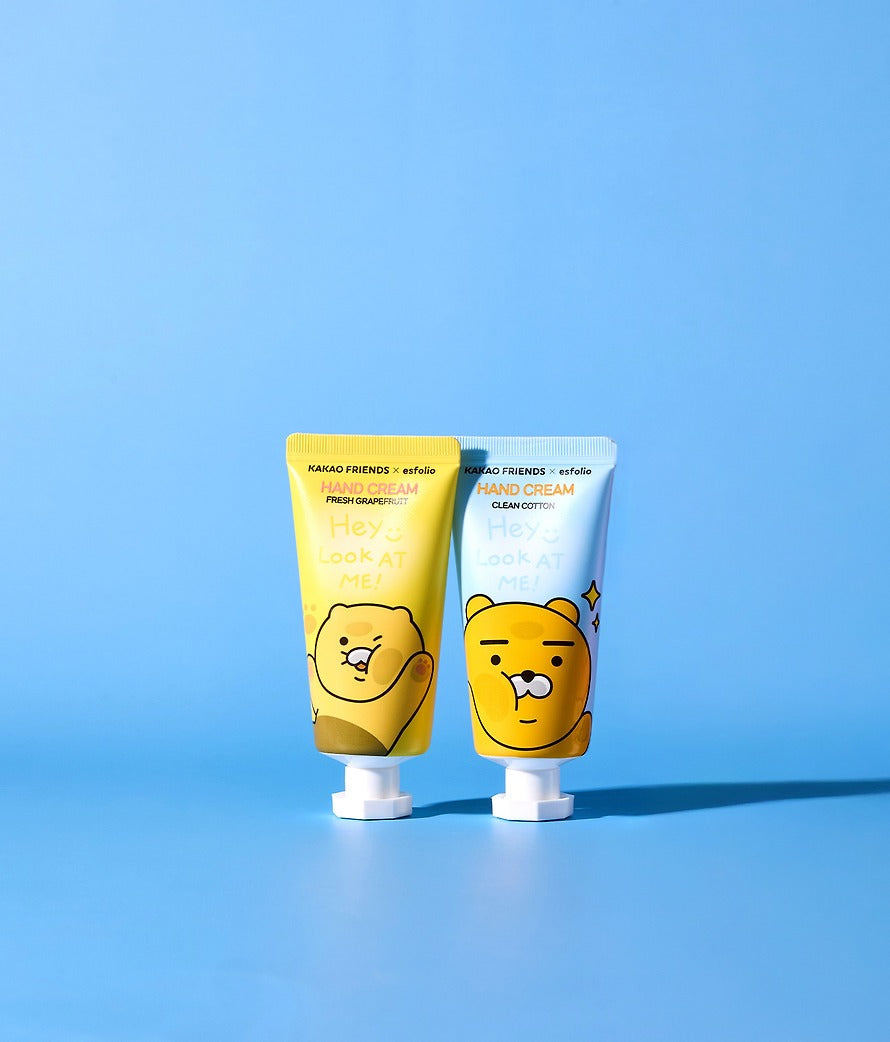 [KAKAO FRIENDS]Hand Cream Fresh Grapefruit and Clean Cotton Moisturizing Care