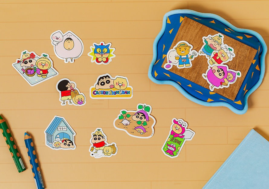 [KAKAO FRIENDS]rayon Shin-chan x Kakao Friends Deco Sticker Set