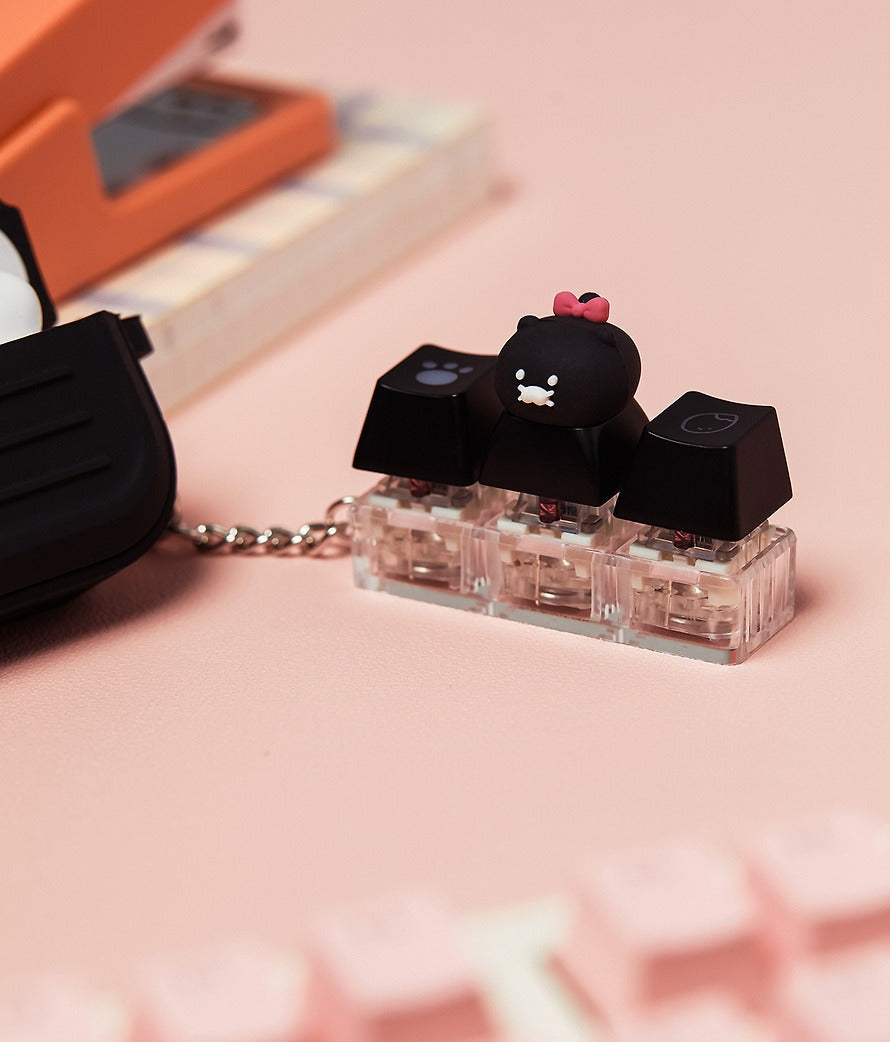 [KAKAO FRIENDS]Choonsik LED Keycap Figure Keychain Keyboard Keycap Light Keyring