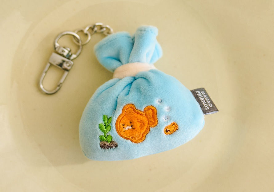 [KAKAO FRIENDS] Chunsik Fish Bowl Plush Keyring