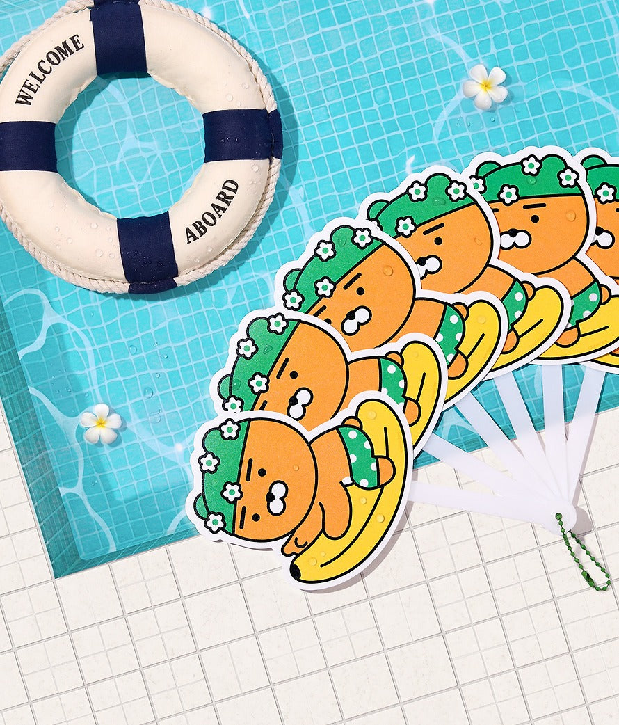 [KAKAO FRIENDS]Folding Hand Fan Collection Chunshik Ryan