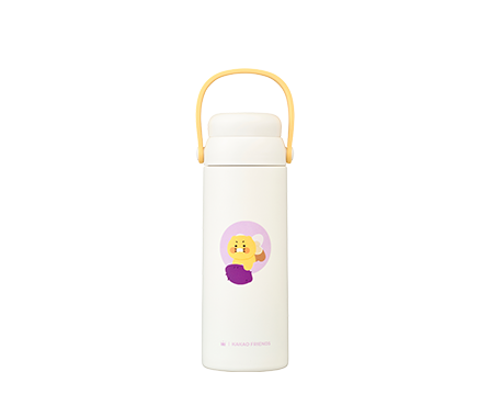 [KAKAO FRIENDS] X Hollys Silicone Handle Tea Tumbler (Ojing Chunsik)