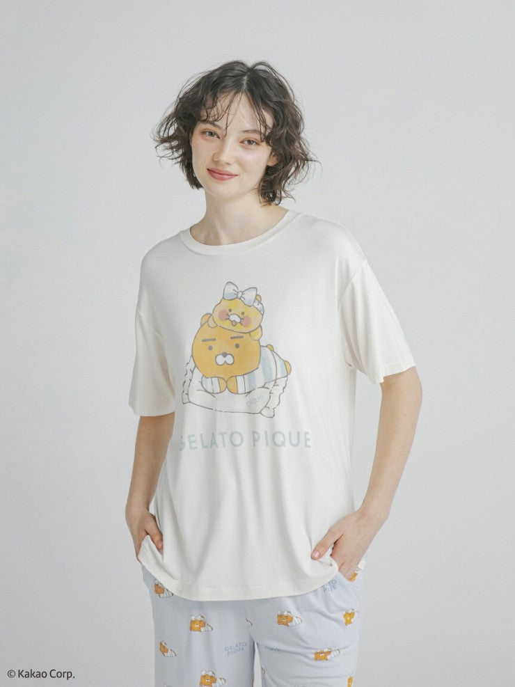 [KAKAO FRIENDS] kakao friends x gelato pique big ryan & choonsik t-shirt